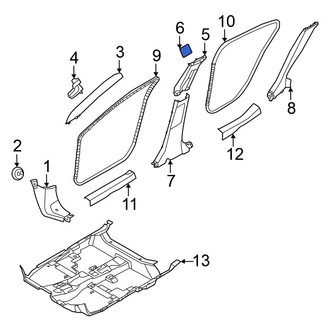 Nissan OE - Body B-Pillar Trim Panel Cap