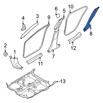 Nissan OE - Left Body C-Pillar Trim Panel