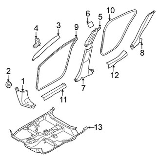 Nissan OE - Pillars, Rocker & Floor - Interior Trim
