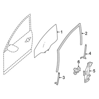 Nissan OE - Front Door - Glass & Hardware