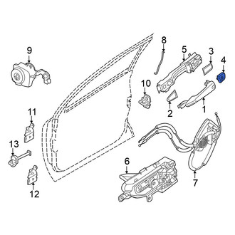 Nissan OE - Front Left Exterior Door Handle Cover