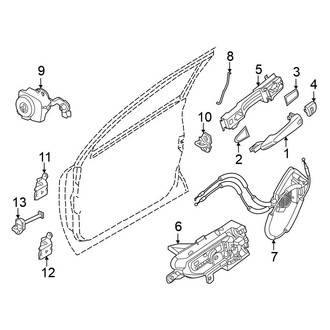 Nissan OE - Front Door - Lock & Hardware