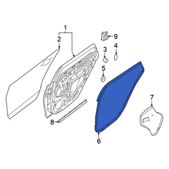 Nissan OE - Rear Left Door Seal