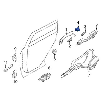 Nissan OE - Rear Exterior Door Handle Cover