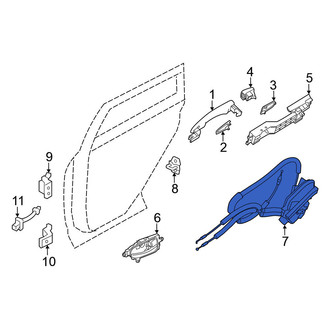 Nissan OE - Rear Left Door Latch Assembly