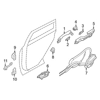 Nissan OE - Rear Door - Lock & Hardware