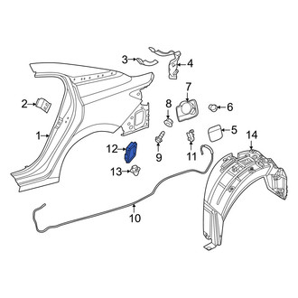 Nissan OE - Rear Quarter Panel Vent