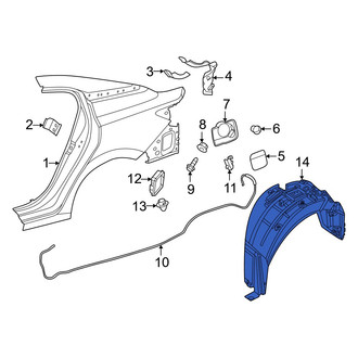 Nissan OE - Rear Left Quarter Panel Splash Shield