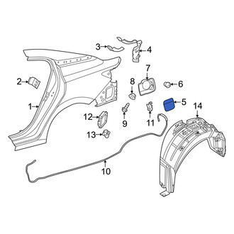 Nissan OE - Rear Fuel Filler Door