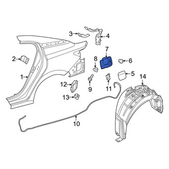Nissan OE - Rear Fuel Filler Housing