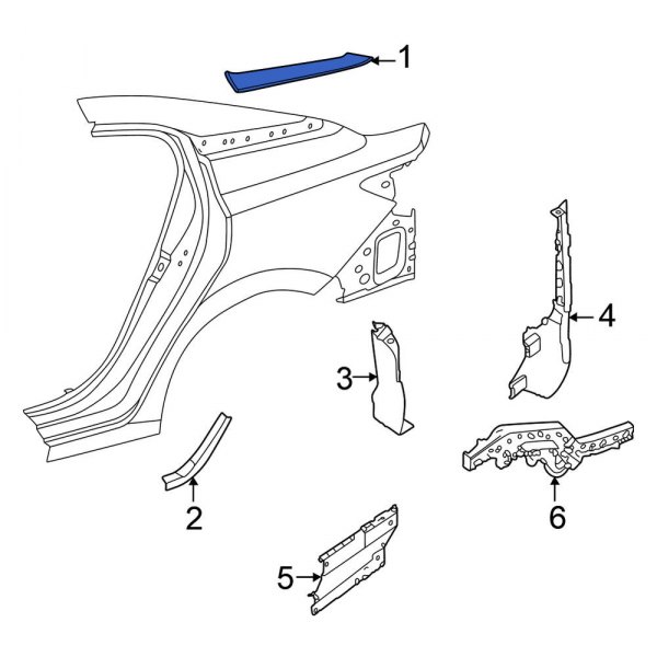 Interior Quarter Panel Trim Panel