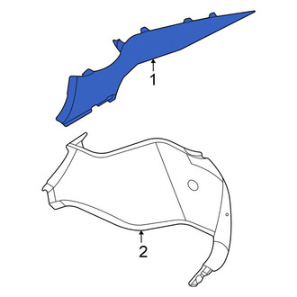 Nissan OE - Rear Left Upper Interior Quarter Panel Trim Panel