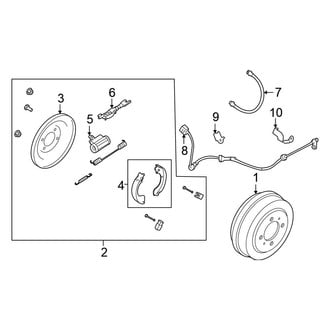 Nissan OE - Rear Suspension - Brake Components (Drum Brakes), (S)