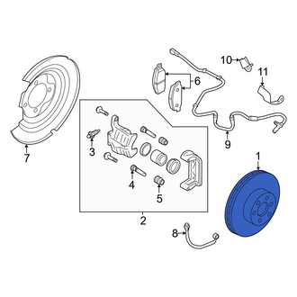Nissan OE - Rear Disc Brake Rotor