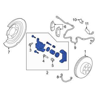 Nissan OE - Rear Right Disc Brake Caliper