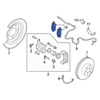 Nissan OE - Rear Disc Brake Pad Set