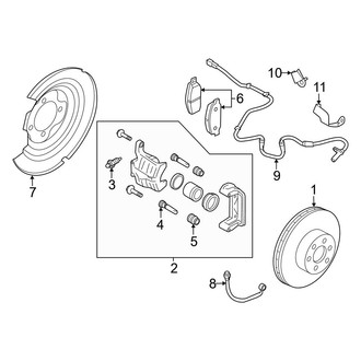 Nissan OE - Rear Suspension - Brake Components (Disc Brakes), (SR / SV)