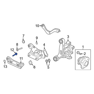 Nissan OE - Inner Suspension Integral Link Bolt