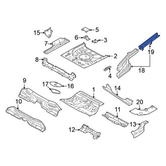 Nissan OE - Rear Left Floor Side Rail