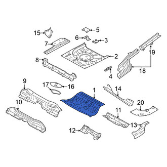 Nissan OE - Rear Center Floor Pan