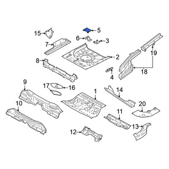 Nissan OE - Rear Trunk Floor Access Cover