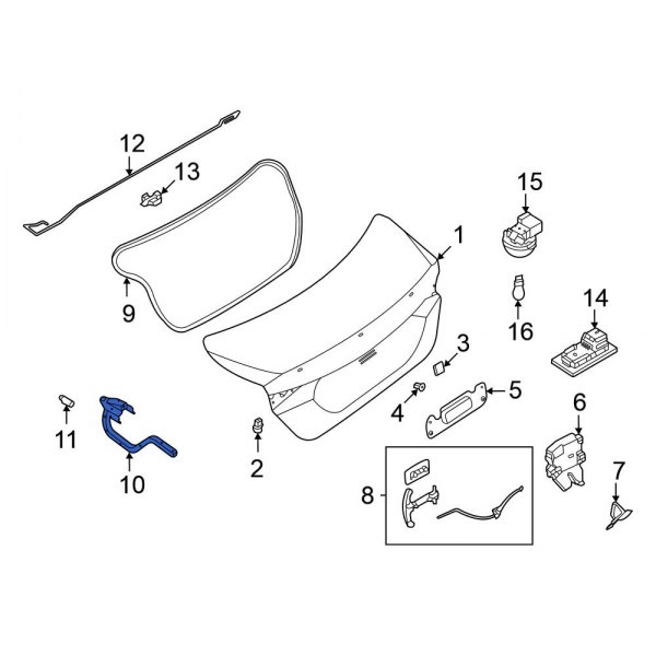 Deck Lid Hinge