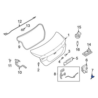 Nissan OE - Rear Deck Lid Striker