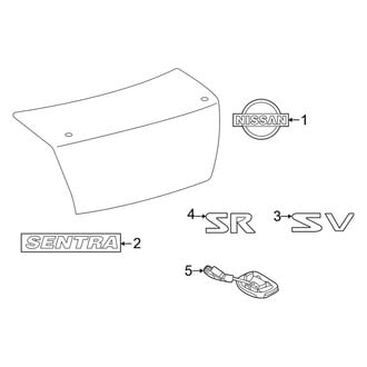 Nissan OE - Trunk Lid - Exterior Trim