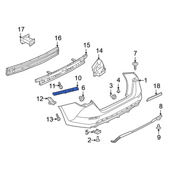 Nissan OE - Rear Left Bumper Cover Bracket