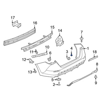 Nissan OE - Bumper Trim Screw