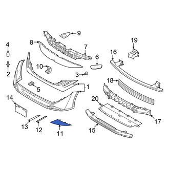 Nissan OE - Front Right Lower Bumper Trim