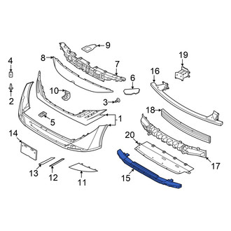 Nissan OE - Front Lower Bumper Impact Absorber