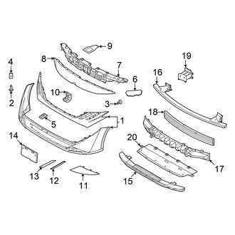 Nissan OE - Front Bumper & Grille - Bumper & Components