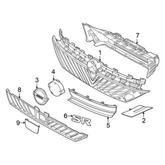 Nissan OE - Front Bumper & Grille - Grille & Components