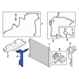 Nissan OE - Front Left Radiator Support Air Deflector