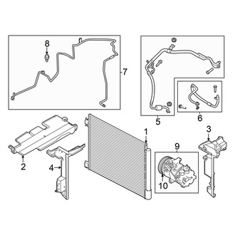 Nissan OE - Air Conditioner & Heater - Condenser, Compressor & Lines