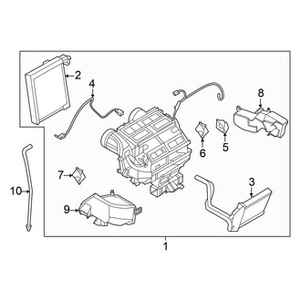 Nissan OE - Air Conditioner & Heater - Evaporator & Heater Components