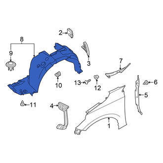 Nissan OE - Front Right Fender Splash Shield