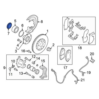 Nissan OE - Front Wheel Bearing Dust Cap