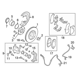 Nissan OE - Front Suspension - Brake Components