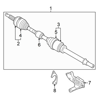 Nissan OE - Front Suspension - Drive Axles