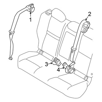 Nissan OE - Restraint Systems - Rear Seat Belts
