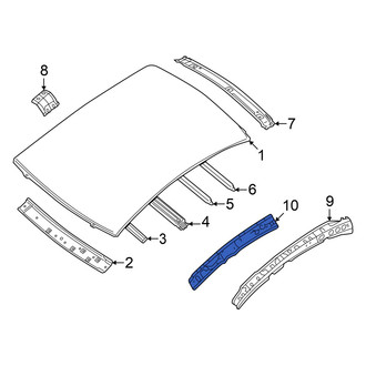 Nissan OE - Left Roof Side Rail