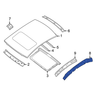 Nissan OE - Left Roof Side Rail Reinforcement
