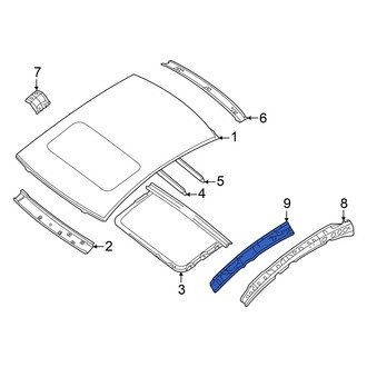 Nissan OE - Left Roof Side Rail