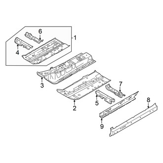 Nissan OE - Pillars, Rocker & Floor - Floor & Rails