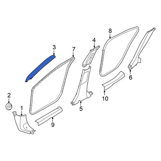 Nissan OE - Left Body A-Pillar Trim Panel