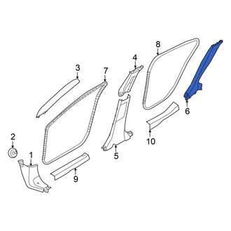 Nissan OE - Left Body C-Pillar Trim Panel