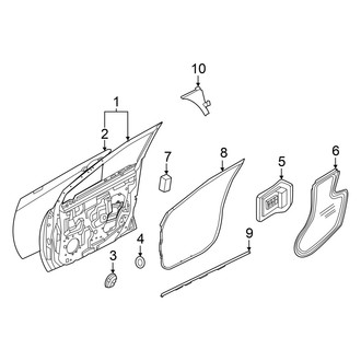 Nissan OE - Front Door - Door & Components