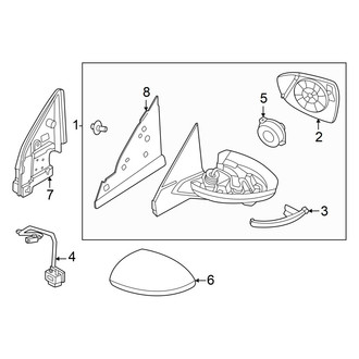 Nissan OE - Front Door - Outside Mirrors